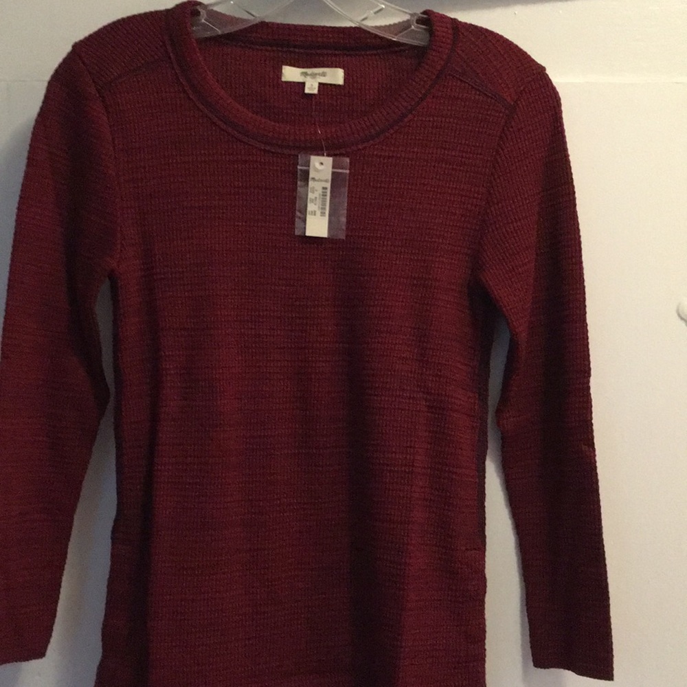 Madewell red thermal top